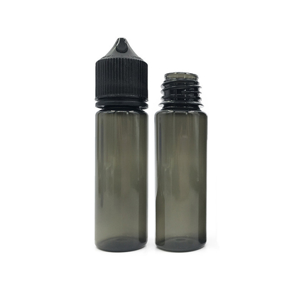 50 ml Squeezable Liquid PET Dropper Bottle With Black Or White Lid/Cap