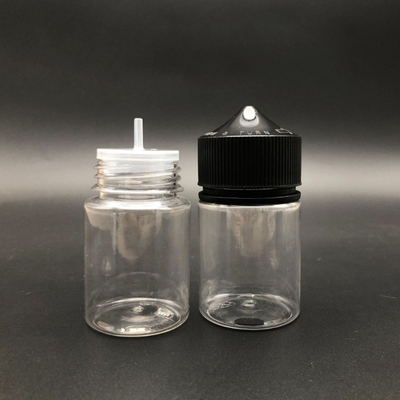60 Ml Squat / Slenderness PET Plastic Squeeze Dropper Liquid Use Bottle With Child Tamper Proof Lid