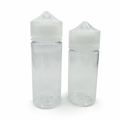 120 ml Clear Oil Dropper Bottle Flask With Black/White Dropper Tamper Evident