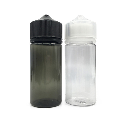 120 ml Clear Oil Dropper Bottle Flask With Black/White Dropper Tamper Evident