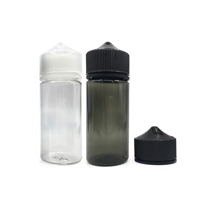 120 ml Clear Oil Dropper Bottle Flask With Black/White Dropper Tamper Evident