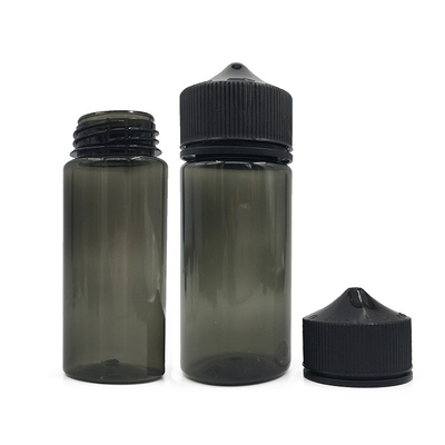 120 ml Clear Oil Dropper Bottle Flask With Black/White Dropper Tamper Evident