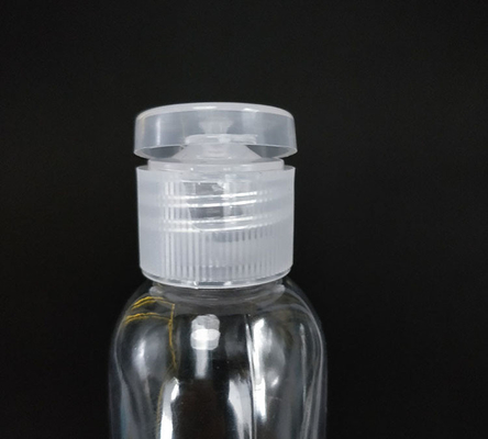 Free Sample Transparent PET Plastic Bottle with Flip Cap Empty Bottle Flip Cap Cream Bottle with Flip Cap with Factory Supply