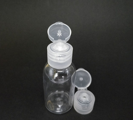 Free Sample Transparent PET Plastic Bottle with Flip Cap Empty Bottle Flip Cap Cream Bottle with Flip Cap with Factory Supply