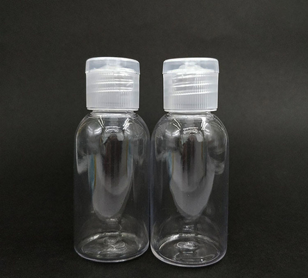 Free Sample Transparent PET Plastic Bottle with Flip Cap Empty Bottle Flip Cap Cream Bottle with Flip Cap with Factory Supply