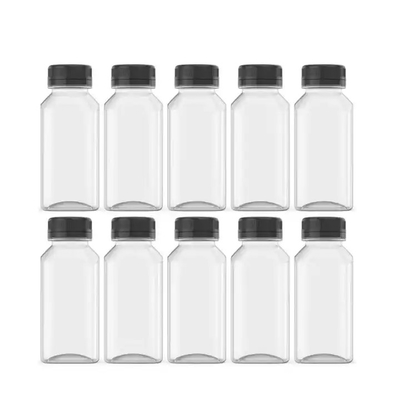 60ml 2oz Square Plastic Juice Bottle Leak-proof