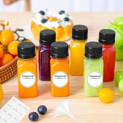 4oz 120ml Ginger JUice bottle Beet Juice Empty Bottles Square Plastic Juice Bottle