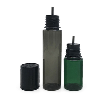10ml Flat Lid Plastic Bottle Translucent Black Color