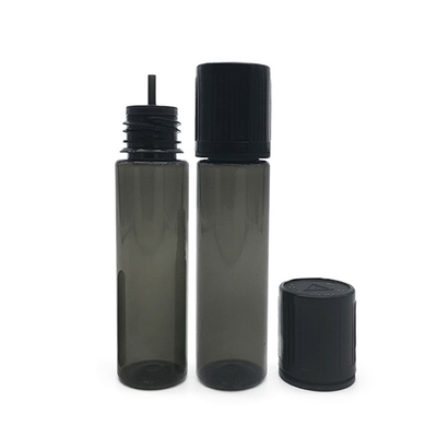 10ml Flat Lid Plastic Bottle Translucent Black Color