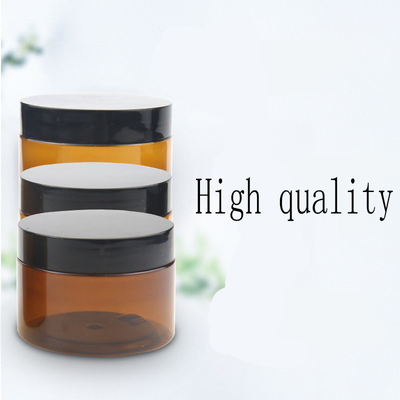 Customized Printing Transparent Plastic Jar Containers Pressure Sensitive Aluminum Foil Lid