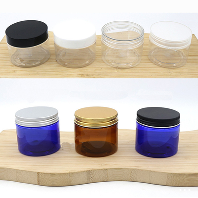 Custom Logo Plastic Jar Containers Aluminum Foil Sealing Various Capacities Pressure Sensitive Lid