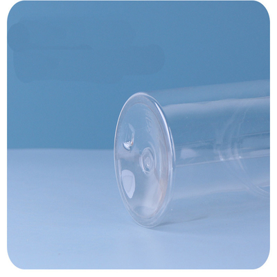 Custom Transparent Plastic Jar Containers Aluminum Sealing Lid Pressure Sensitive Seal