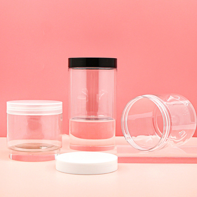 Food Grade Transparent 80ml 100ml 120ml 150ml 250ml 500ml 1000ml Frosted PET Plastic Jar With Lid