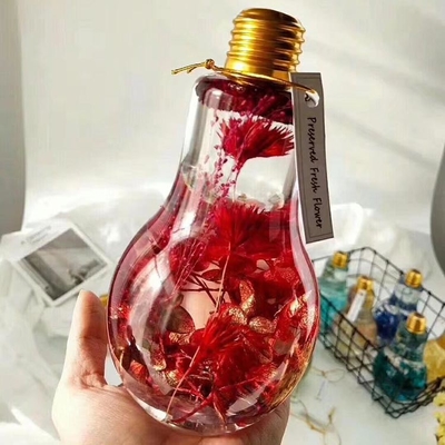 Hot Selling Juice Pet Bottles Bulb Shape Clear Light Plastic Bottles Milk Tea Bottles
