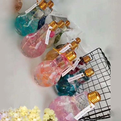 Hot Selling Juice Pet Bottles Bulb Shape Clear Light Plastic Bottles Milk Tea Bottles