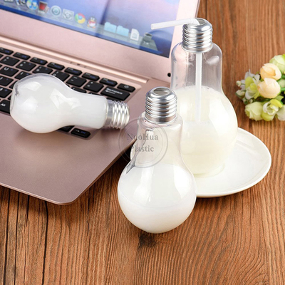 PET Disposable Plastic Milk Tea Juice Cup Round Empty Plastic Soft Drinking Beverage Bottle