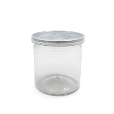 Custom Transparent Plastic Jar Containers Custom Logo Printing Paper Carton Packaging