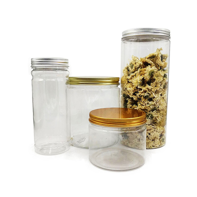 Customized Plastic Jar Containers / Plastic Containers Jars With Pressure Sensitive Sealing