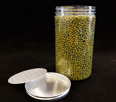 Customized 30g 50g PET Cosmetic Packaging Plastic Empty Container Black Cream Jar With plastic lids