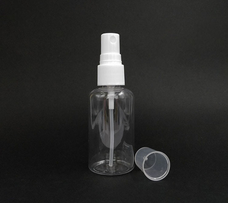 Transparent Round PET Plastic Spray Bottle Smooth Surface Durable Daily Use Various Capacities