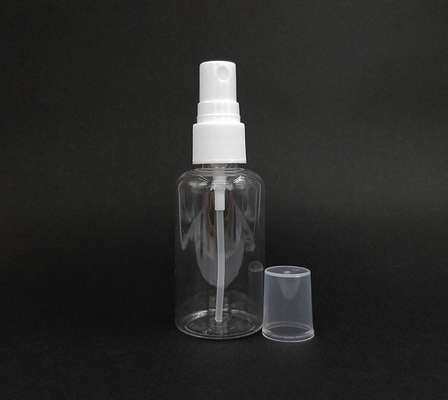 Transparent Round PET Plastic Spray Bottle Smooth Surface Durable Daily Use Various Capacities