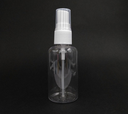 Transparent Round PET Plastic Spray Bottle Smooth Surface Durable Daily Use Various Capacities