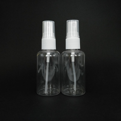 Classic Round PET Plastic Spray Bottles Smooth Surface Various Capacities For Daily Use