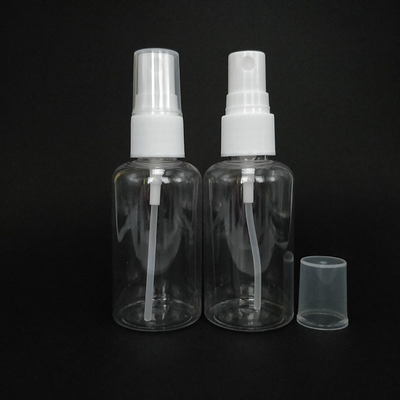 Classic Round PET Plastic Spray Bottles Smooth Surface Various Capacities For Daily Use