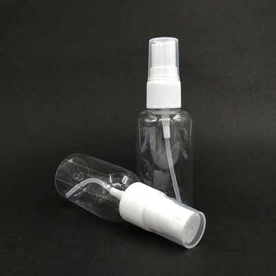 Classic Round PET Plastic Spray Bottles Smooth Surface Various Capacities For Daily Use