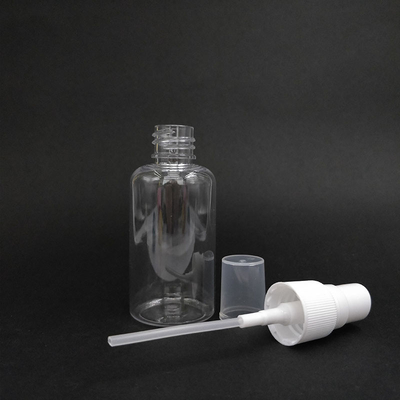 Classic Round PET Plastic Spray Bottles Smooth Surface Various Capacities For Daily Use