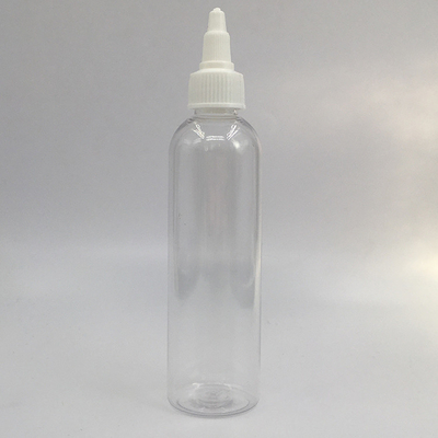 Custom Clear Plastic Screw Top Bottles With Custom Label Panel And Screw Neck Finish