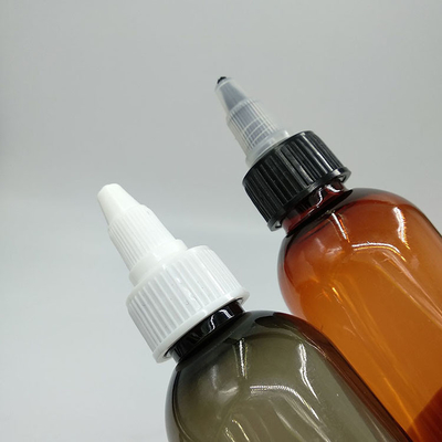 Custom Clear Plastic Screw Top Bottles With Custom Label Panel And Screw Neck Finish