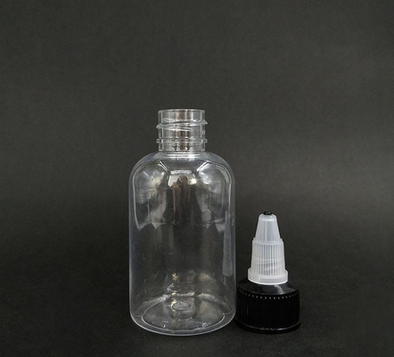 Customized Clear Plastic Screw Top Bottles Liquid Storage Various Capacities