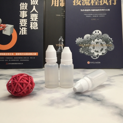 10ml Customized Logo Glass Dropper Bottles Transparent Black Liquid Dropper With Smooth Surface