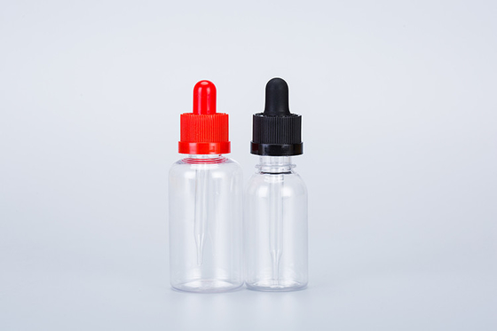 Dropper Bottles 10-120ml Smooth Screw Cap Custom Logo Transparent Black Customized