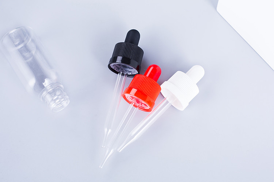 Dropper Bottles 10-120ml Smooth Screw Cap Custom Logo Transparent Black Customized