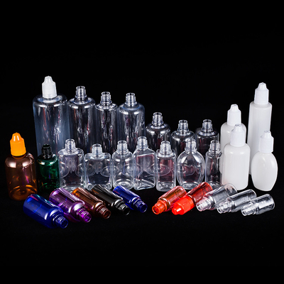 Customizable Glass Liquid Dropper Bottles In Various Sizes Transparent Black Design