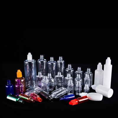 Customizable Glass Liquid Dropper Bottles In Various Sizes Transparent Black Design