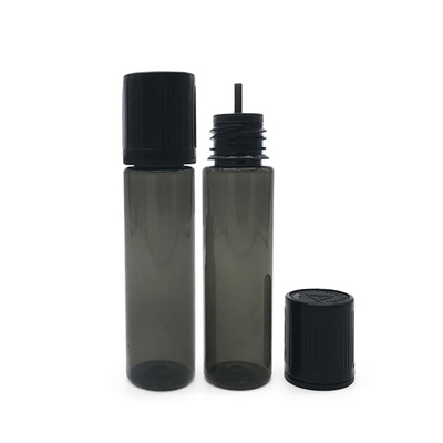 Custom E Liquid PET Bottle With Screw Cap Round Shape Custom Logo And Color Printing
