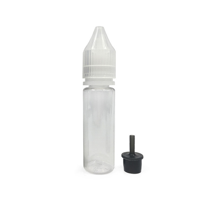 Custom Printed Transparent E Liquid Bottles Childproof Neck Type Various Capacities