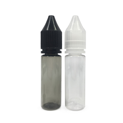 Custom Printed Transparent E Liquid Bottles Childproof Neck Type Various Capacities