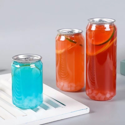 Customizable Clear Milk Tea Bottles with Handle 120ml to 500ml Capacity Square Round Shape