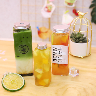 Convenient Screw On Lid Bubble Tea Jugs With Handle