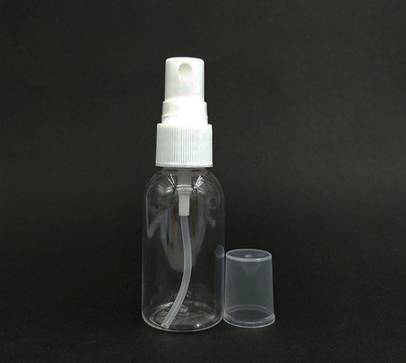 Round PET Plastic Spray Bottle For Daily Use Classic Design Transparent Color Smooth Surface