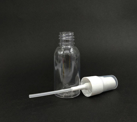 Round PET Plastic Spray Bottle For Daily Use Classic Design Transparent Color Smooth Surface