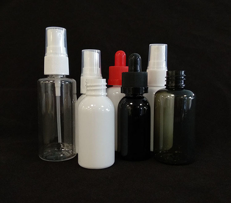 Round PET Spray Bottles Transparent Durable Design Various Capacity Options