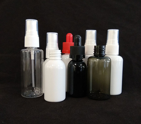 Round PET Spray Bottles Transparent Durable Design Various Capacity Options