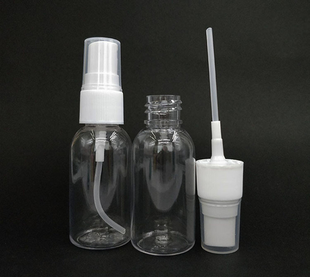 Classic Round Transparent PET Plastic Spray Bottle Smooth Surface Various Capacities