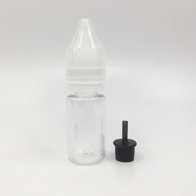 Customized Transparent  E Liquid Bottles With Screw Cap Round Shape Various Capacities