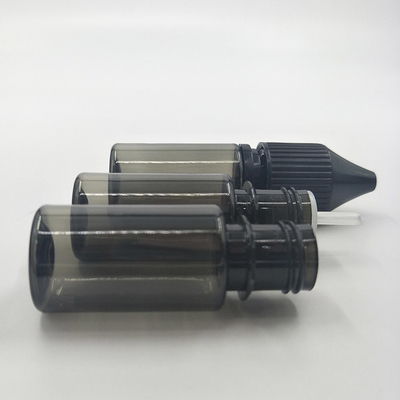 Customized Transparent  E Liquid Bottles With Screw Cap Round Shape Various Capacities